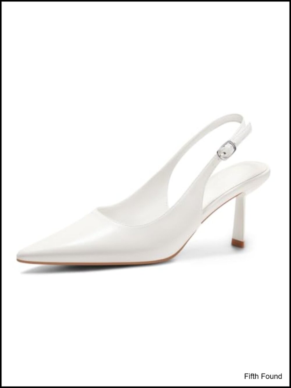Slingback Kitten Heels Closed Pointed Toe Pumps Work Party Dress Shoes
